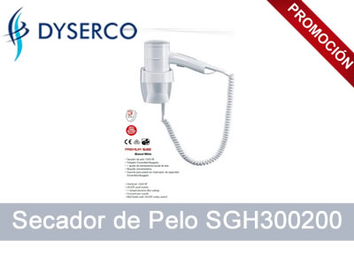 Secador mural Compact SGH300200 blanco para hoteles